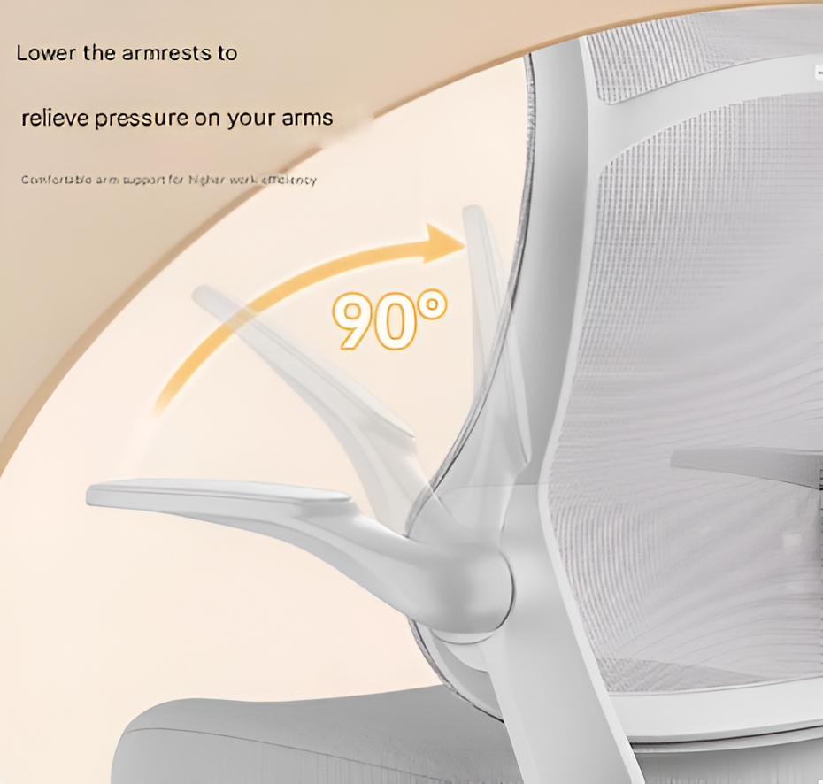 ErgoFlex Ergonomic Chair : Home Office Mesh Ergonomic Chair- All-Day Comfort for Work and Relaxation