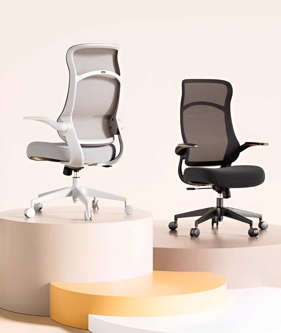 ErgoFlex Ergonomic Chair : Home Office Mesh Ergonomic Chair- All-Day Comfort for Work and Relaxation